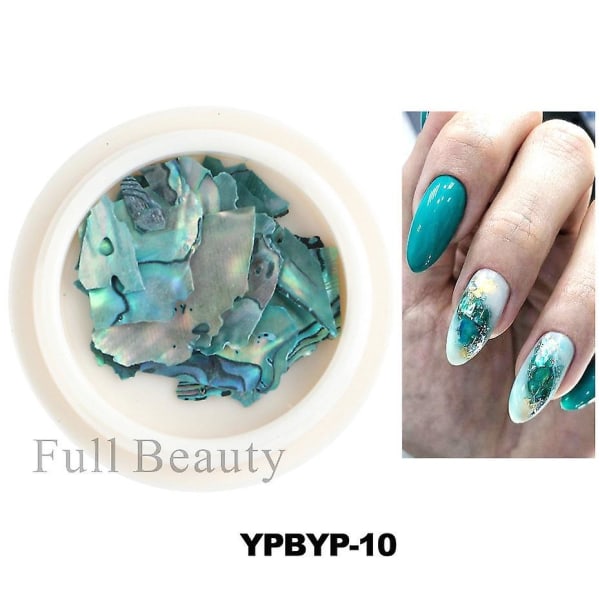Natural Shell Texture Abalone Nail Decoration Type 10