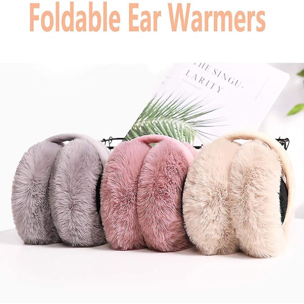 Winter Ear Muffs Faux Fur Warm Earmuffs Cute Folda