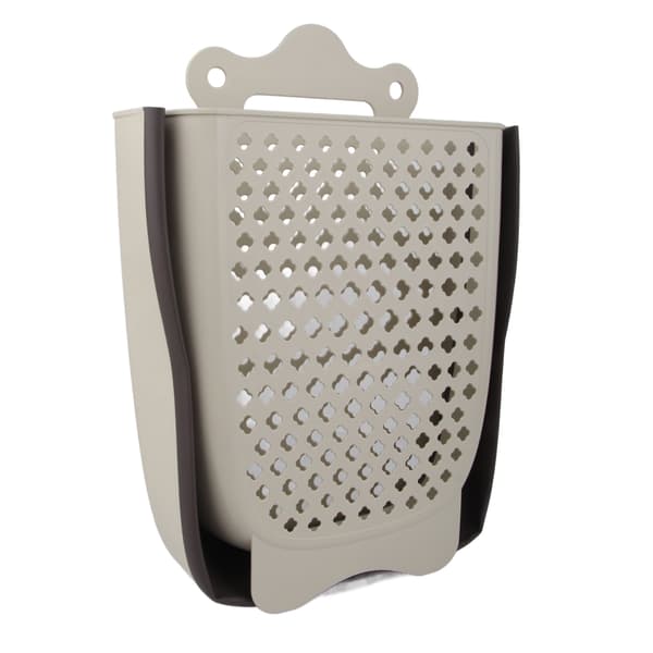 Hanging Plastic Laundry Basket Foldable Space-Saving Dirty Clothes Hamper Wall Mounted Clothes Basket for Bathroom XL