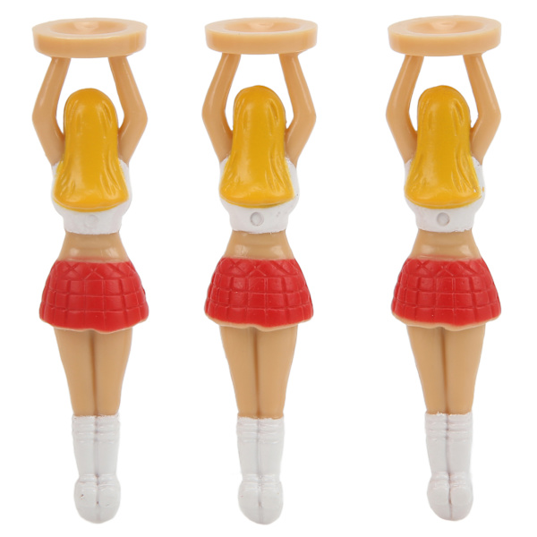 3st golfbollströjor Plast cheerleader flickor t-shirt golfbollar ställhållare för förarkursträning