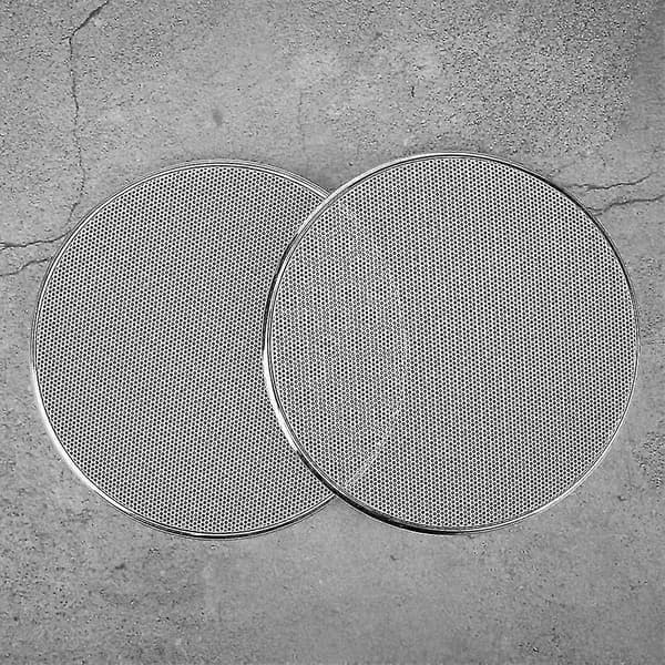 13 cm plastram vit nät bilstereo högtalargrillskydd skyddsskydd (2 st)