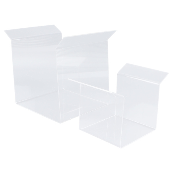 2st Zip Lock Väska Hållare Akryl Mat Förvaringsväska Stativ Hem Kök Baggy Rack Hållare
