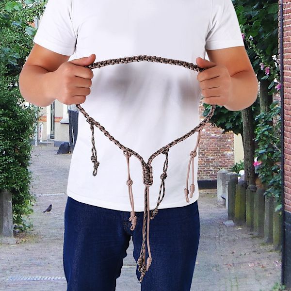 Bærbar Nylon Andefløjte Snøre Flettet Paracord til Udendørsjagt (Khaki + CP Camouflage)