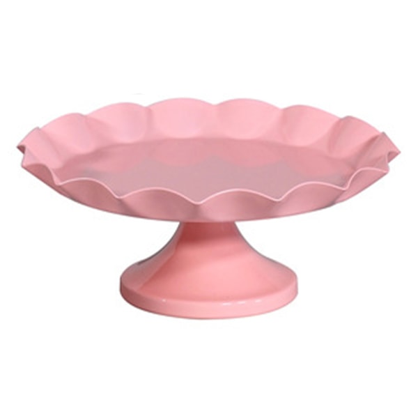 Minimalistisk stabil dekorativ multifunktionell tårtställningshållare för cupcake dessert frukt rosa M