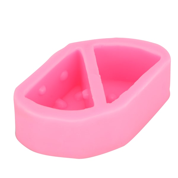 Hushålls trekantiga ostmousse tårtform Silikonform tårta bakverktyg Rosa