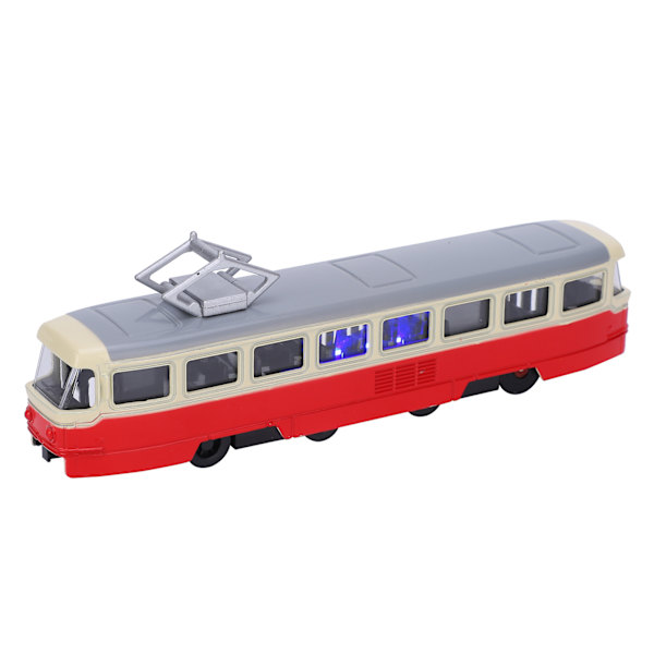 1:90 Lastuauto Vetoauto Leikkiauto Lapsille Metalli Simulointi Automalli Koriste Valoilla ja Äänillä (Punainen)