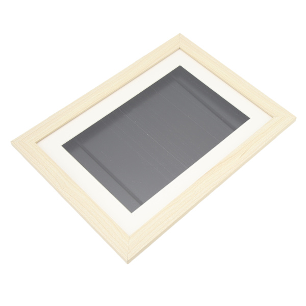 Børnebilledramme DIY Kunstværk Billede Front Åbningsramme Børn Tegninger Display Træ