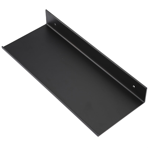 Sort badeværelse Enkellags Space Aluminium Matt Hylde (#50cm)