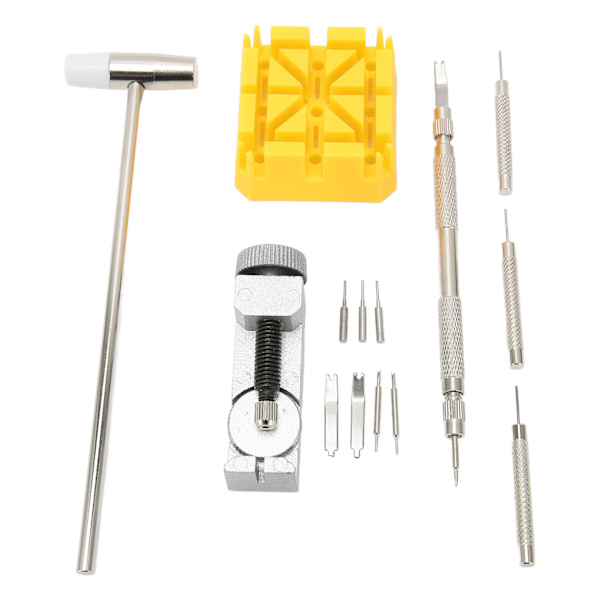 14 st Klockarmband Link Pins Remover Professionell klocka Reparation Spring Bar Tool Set för urmakare