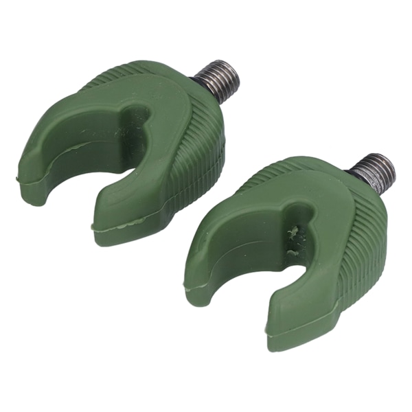 4st karpspöhållare Silica Gel Rod Butt Rest Grip Fiskspöhållare med M3/8 tråd Army Green