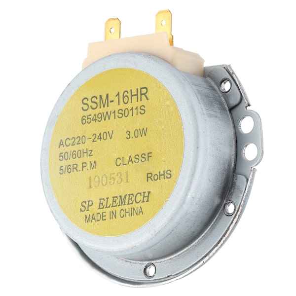Sopii LG 6549W1S011S Mikroaaltouunin pyörivään lautaseen SSM‑16HR Mikroaaltouuni Synkronimoottori AC 220‑240V