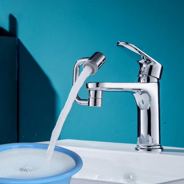 Swivel Extension Faucet Aerator - Universal 1080 Rotate Tap Extender Foldable Arm