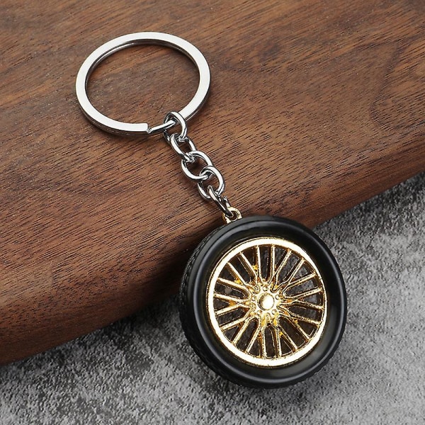 Car Speed ​​Gearkasse Gearhoved Nøglering Manuel gearkasse Metal Nøglering Bil Genmontering Metal Pendant Creative Keychain 2022 sk50gold