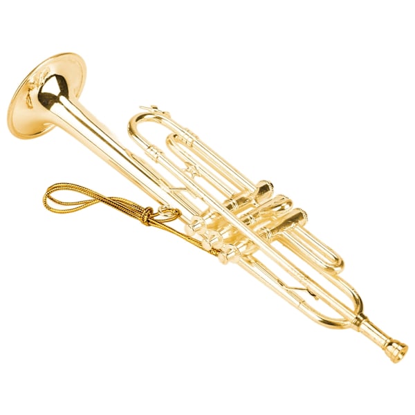 Miniatyyritrumpetti Malli Korkea Simulaatio Mini Musiikki-instrument Koti Sisustus Koristeelliset Loma Koristeet