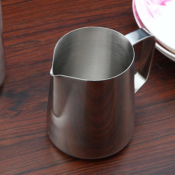 Melkeskumkanne i rustfritt stål, 350 ml, for cappuccino