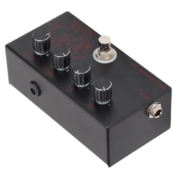 Gitarreffektpedal Bypass-funktion Stabil Kraftfull prestanda för bas, elgitarr DC9‑12V
