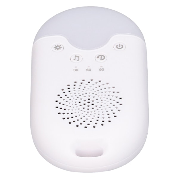 Baby White Noise Device Colorful Light Diverse Musik Laddningsbar Främja sömnljud Maskin för nattbruk