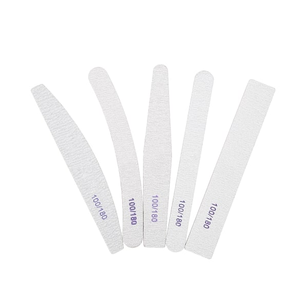 5 Styck Dubbelsidig slipning Bufferande Nail Art Buffertfiler Professionell manikyrspetsverktyg