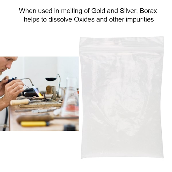 Smykke Støping Sveisehjelpemiddel Borax Flux for Smelting av Gull Sølv