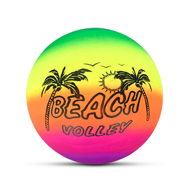 Slumpmässig leverans Regnbåge badbollar Uppblåsbar badboll för barn inomhus utomhus Soft Touch volleyboll för pool trädgård