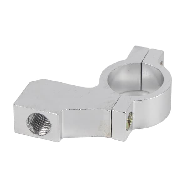 10mm Motorcycle Rearview Mirror Mount Handlebar Bracket Mirror Adapter Holder Clamp Silver