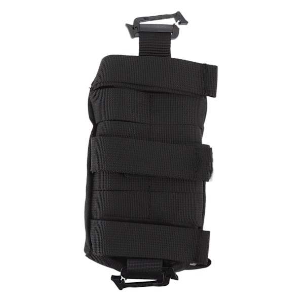 Utomhusryggsäck Axelrem Pouch Clip On Pouch Ryggsäckfästeväska för vandrare Svart