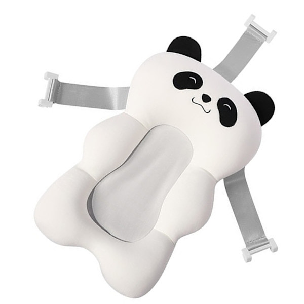Upphängningsdyna för babybad Nyfödd spädbarnssäker halkfri kudde Universal tvätttillbehör Vit panda
