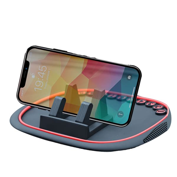 2 i 1 Bil Antislip Silikon Telefonholder Pad Måtte