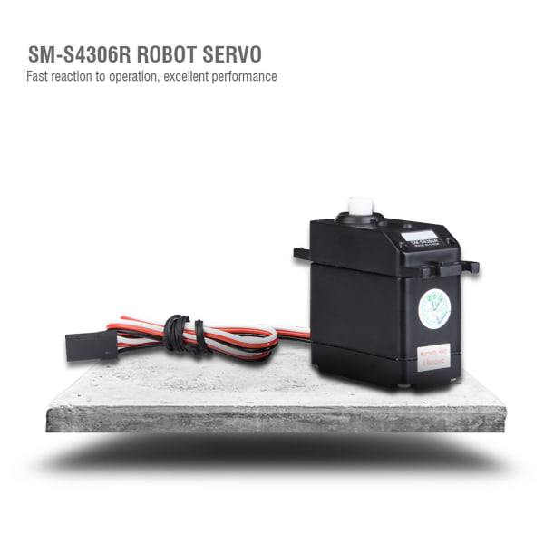 SM S4306R 360-graders kontinuerlig rotation robot servo til RC robot del tilbehør