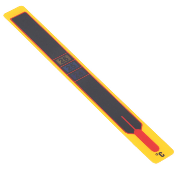 StickOn Digital Termometer Stripe Akvarium LCD Selvklebende Fiskedam Termometer Klistremerker (Termometer)