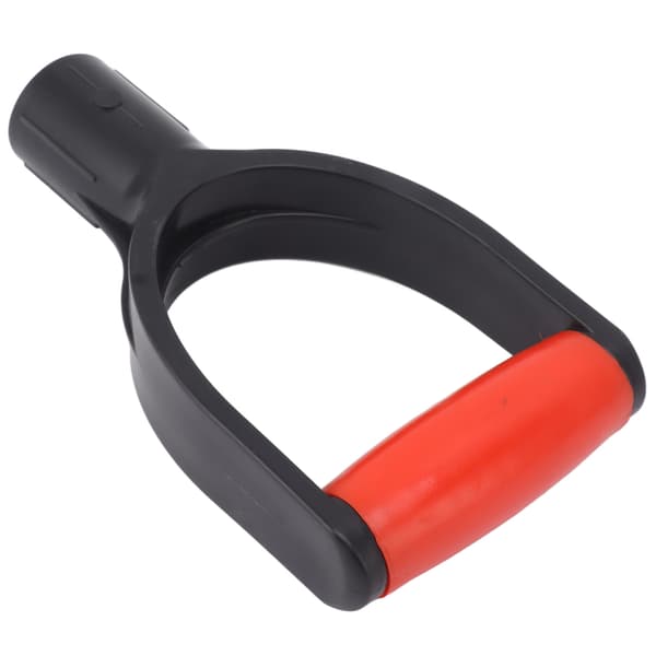 Spade D Grip Handle 32mm Inner Diameter Silicone Grip Reinforcement Snow Shovel Handle Replacement for Digging Raking Tool Red Black