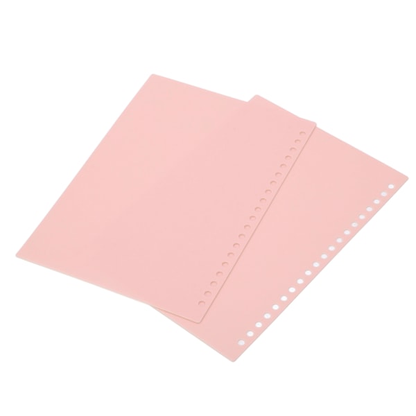 20 ark lösbladsbindningsomslag A5 20 hål Flexibel PP-plast lösbladspresentation Bindfodral Rouge Rosa