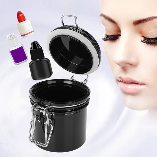 Eyelash Glue Storage Tank Activated Sealed Storage Jar Container