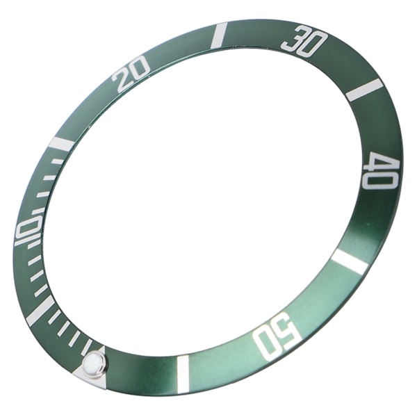Professionelt armbåndsur Bezel Insert Loop Udskiftning Watch Bezel Insert Ring Tilbehør Grøn