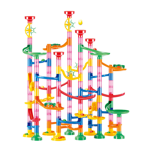 Marble Run byggklossar Tredimensionella DIY Race Track Marmor Leksak Byggklossar Leksaker