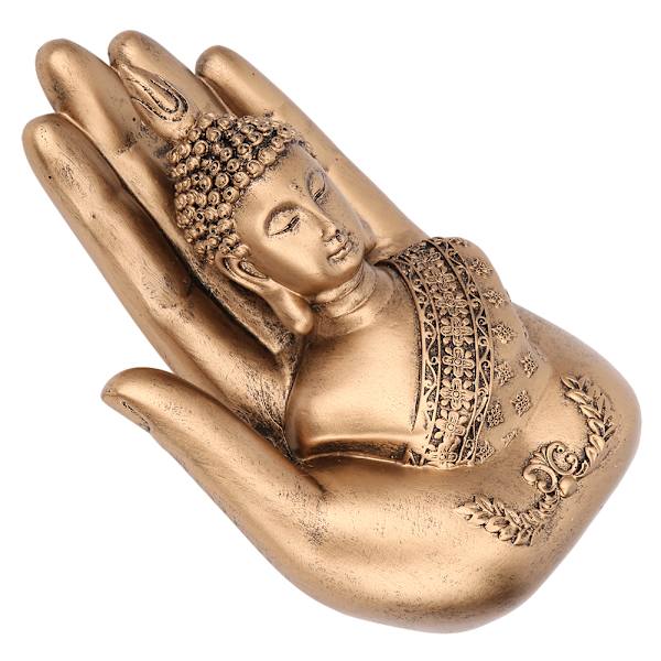 Hjemmets antikke harpiks Buddha-statue Ornament Kunst Håndverk Kontor Skrivebord Dekorasjon Tilbehør