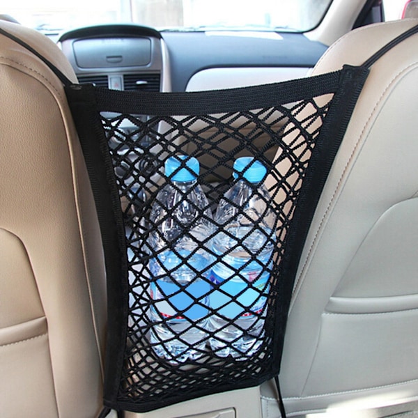 Multifunktionel Dobbeltlags Sæder Side Opbevaring Nettaske Bil Diverse Lomme Organizer Holder