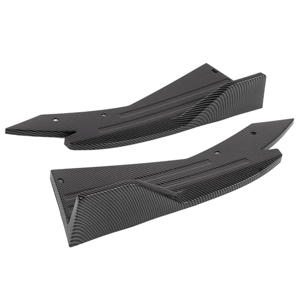 Bakspoiler Bumper Lip Diffuser Splitter Canard Skydd Kolfiber Stil Sidokjolar Universal Karosseri Kit för Bilar