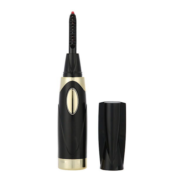 Elektrisk ögonfransböjare Uppvärmd förlängning Långvarig ögonfranscurling Makeup Tools Svart