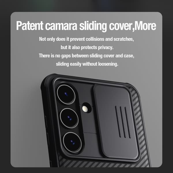 NILLKIN Kompatibel med Galaxy S24 Cover CamShield Pro Sort 104