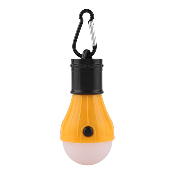 Mini Bærbar 3 LED Telthængende Lygte Udendørsfiskeri Camping Lampe (Gul)