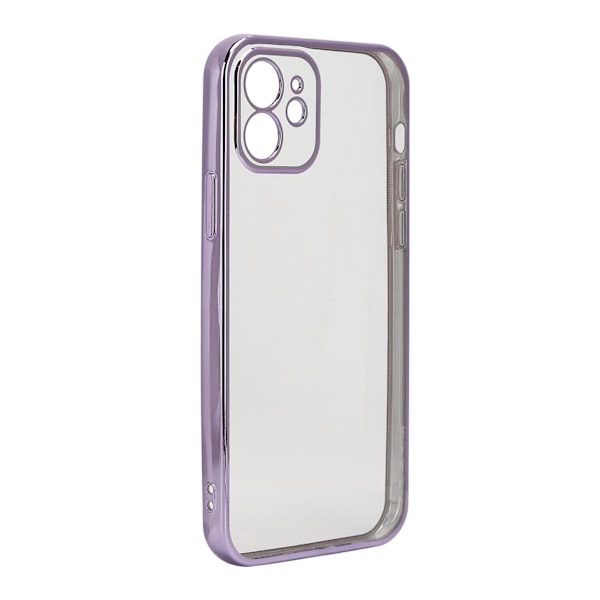 SULADA Mobiltelefondeksler Elektroplettering Full Kropp TPU Telefon Beskyttelsesdeksel for iPhone 12 Lilla