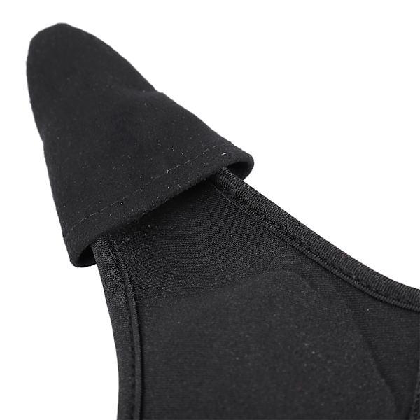 Sort Behagelig Enkel Pegefinger Handske Unisex Elastisk Bånd Handske til Udendørsfiskeri
