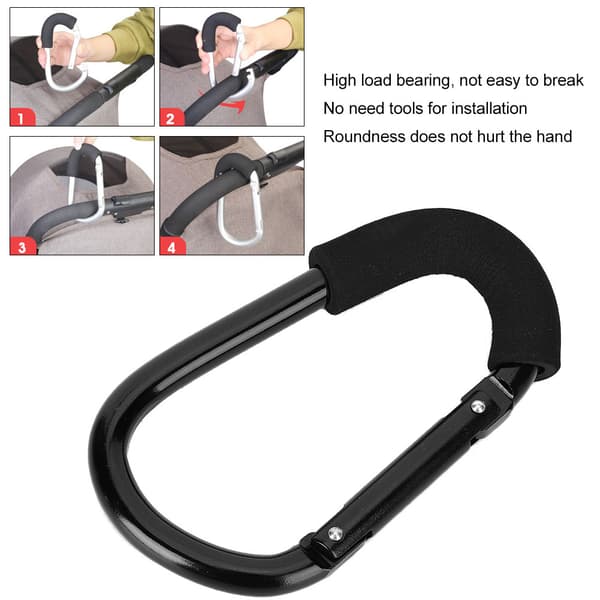 Stroller Hook Shopping Bag Aluminum Alloy Hook Clip for Stroller Pram Buggy