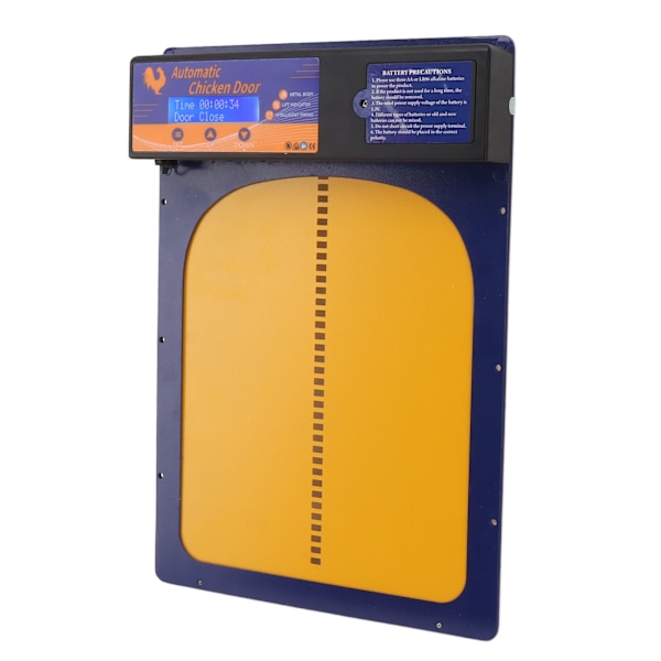 Automatisk hønsegårdsdør IP45 vanntett programmerbar hønsegårdsdør i aluminium med timer for hjemmebruk 100‑240V Royalblue EU-kontakt