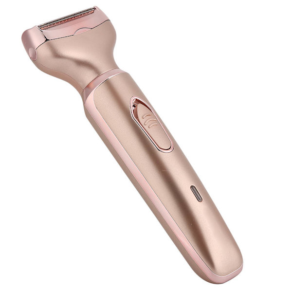 2-in-1 USB-sähköinen partakone naisille, useita toiminnallisia kehon osia karvanpoistoon (ruusukulta)