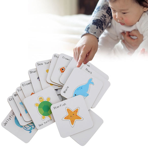 Lasten kognitiivinen sovitus vanhemman ja lapsen vuorovaikutukseen varhainen pedagogiikka kortti puzzle lelu (tyyppi B)