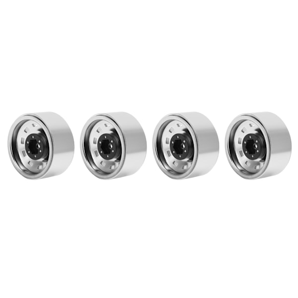 4 stk 1,9 tommers RC-hjulnav Aluminiumlegering Sikker Robust Slitesterk Gjenbrukbar Enkel montering RC-felger Firkantet hull
