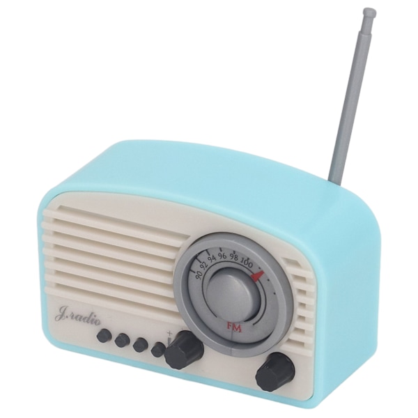 Nukkekoti Mini Radio Malli Vintage Sööt Dekoratiivne Realistlik Nukkekoti Radio Malli Mänguasja Lastele Taevasinine