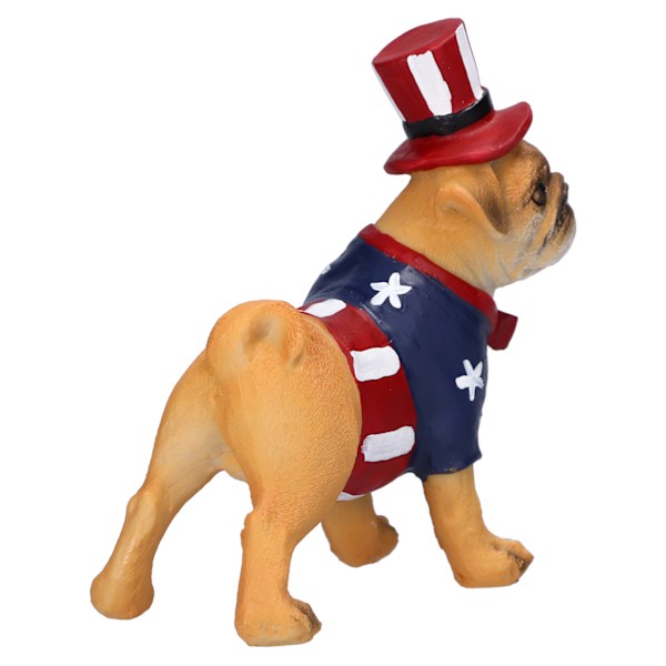 Bulldog-veistos hartsi Amerikkalainen koirafiguri koriste-esine kodin työpöydän koristeluun